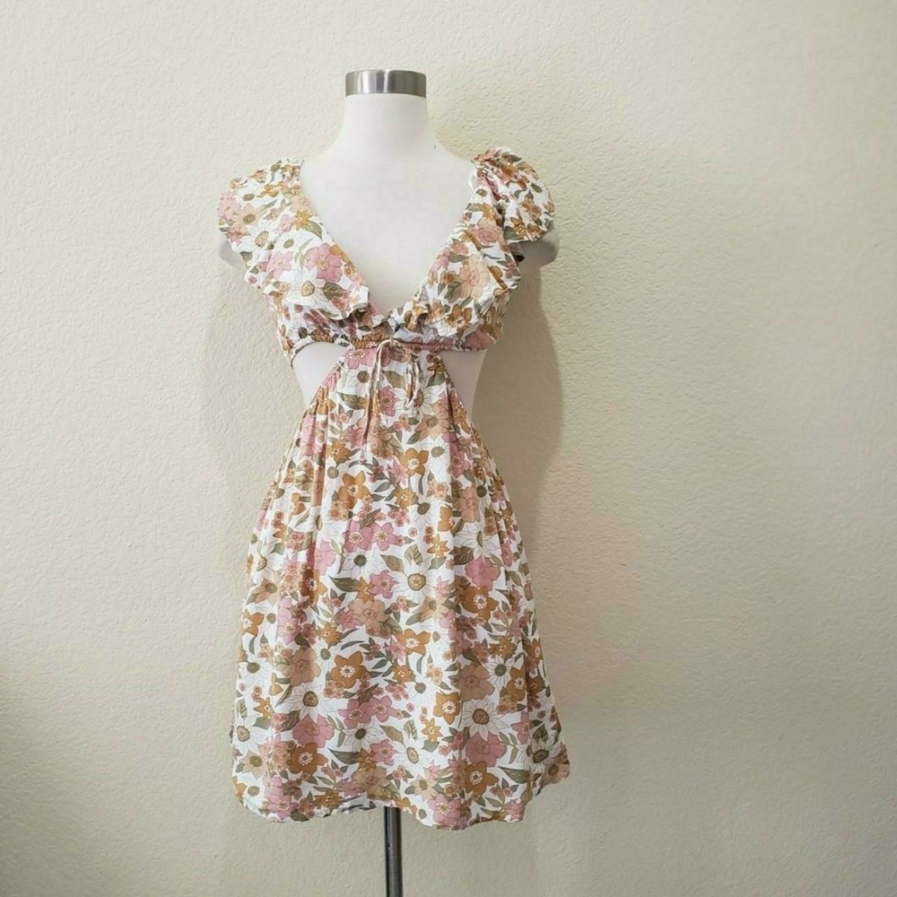 Princess Polly DAISY LEE MINI DRESS MULTI FLORAL used size 4